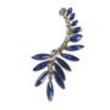 boucle d'oreille perles 8 mm, clous d'oreilles perles 16 mm, 9050 Doré Bleu - 9570-27912
