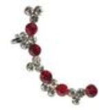 boucle d'oreille perles 8 mm, clous d'oreilles perles 16 mm, 9050 Doré Rouge - 9577-27975