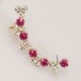 Bijou d'oreilles droite Strass 9577 Fuchsia - 9577-27978