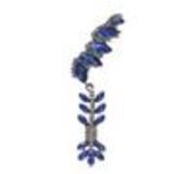 boucle d'oreille perles 8 mm, clous d'oreilles perles 16 mm, 9050 Doré Bleu - 9578-27983