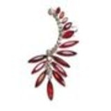 Bijou d'oreilles gauche Strass 9570 Rouge - 9570-28027