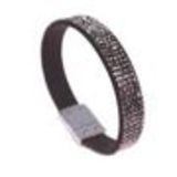 Bracelet Strass cristal 5 rangs MAELIS Gris mirroir - 7001-28030