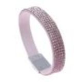 Bracelet Strass cristal 5 rangs Maelis mauve