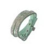Bracelet double tours strass et boucle, 7928 Bleu cyan Opaline Green - 9605-28223