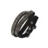 Bracelet strass Wrap Cosima 7928 Noir (Gris mirroir) - 9605-28233