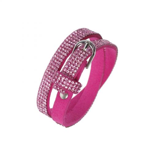 Bracelet strass Wrap Cosima 7928 Fuchsia - 9605-28241