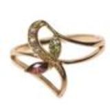 Ring Rhodium Blume OCEANE