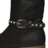 Paire de bijoux de bottes strass XL, DH009 Marron Noir - 9631-28409