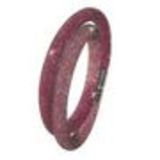 Bracelet glittering rhinestone crystal 9389 Silver Black (Fuchsia, Pink) - 9408-28414