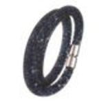 Bracelet glittering rhinestone crystal 9389 Silver Navy blue - 9408-28563