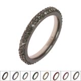Steel Ring, Rhinestone Zirconia REINE 9665