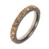 Bague acier Strass de zirconia Reine 9665