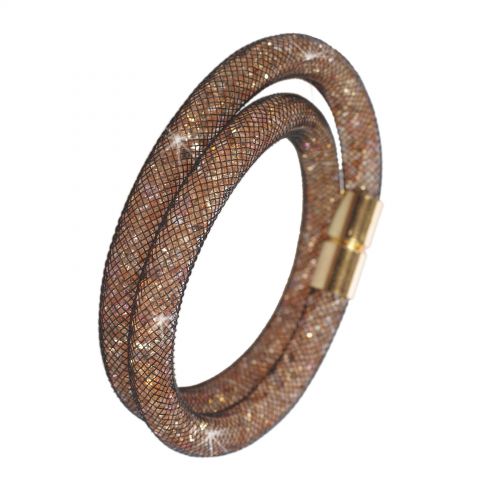 Wrap Bracelet di cristallo Shaphia d'oro 9389