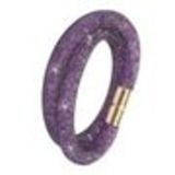Bracelet double tours similicuir 3350 Vert fluo Black (purple) - 9397-28682