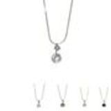 Collier fantaisie strass, 7926 Argent