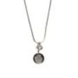 Collier femme, Coeur en strass, XS-2259 Grey - 9675-28745