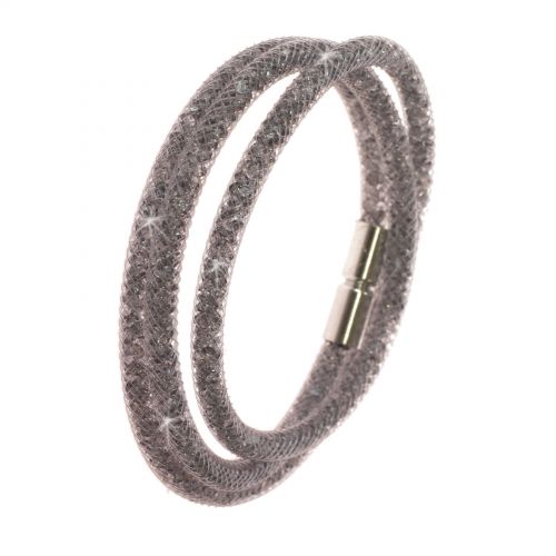 Collier ou Bracelet, tresse, AON-12 Grey - 9485-28783