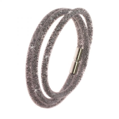 Slim multi-rows wrap bracelet Sila Grey - 9485-28783