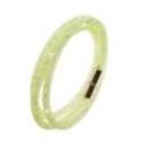 Collier ou Bracelet, tresse, AON-12 Vert fluo - 9485-28788