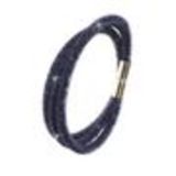 Collier ou Bracelet, tresse, AON-12 Bleu marine - 9485-28789