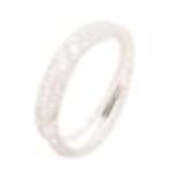 Slim multi-rows wrap bracelet Sila White - 9485-28793