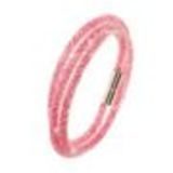 Slim multi-rows wrap bracelet Sila Coral - 9485-28795