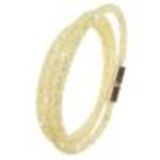 Slim multi-rows wrap bracelet Sila Yellow - 9485-28802