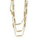 Collier femme, Coeur en strass, XS-2259 Beige (Golden) - 9682-28809