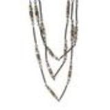 Collier femme, Coeur en strass, XS-2259 Black (Golden) - 9682-28811