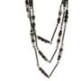 Pearls necklace LOU-ANNE Black (Grey) - 9682-28812