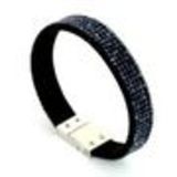 Bracelet Strass cristal 5 rangs MAELIS Bleu nuit - 7001-28942