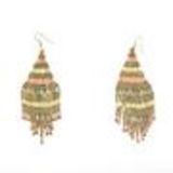 Boucles d'oreilles lamelles coloré, 2062 Pink - 9709-29151