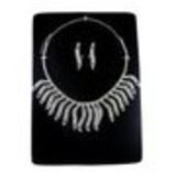 Parrure Collier et Boucles d'oreilles Aalyah Argenté (Blanc) - 9747-29314