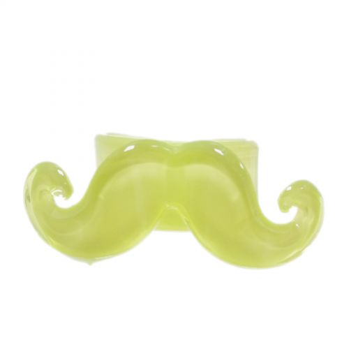 Bague plastique pour femme, fille Moustache