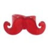 Bague moustache en acrylique, 2096, mauve Rouge - 3293-29485