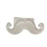 Bague moustache en acrylique, 2096, mauve Blanc - 3293-29488