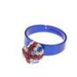 Rhinestones metal ring English flag - 2937-29493