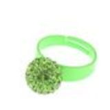 Bague fantaisie, Noeud Papillon, Vert fluo - 2937-29498