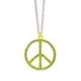 Collier femme, Coeur en strass, XS-2259 Jaune Fluo - 3054-29566