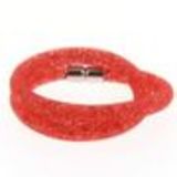 Bracelet glittering rhinestone crystal 9389 Silver Red - 9408-29569