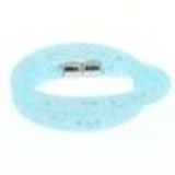 Bracelet double tours similicuir 3350 Vert fluo Bleu ciel - 9408-29570