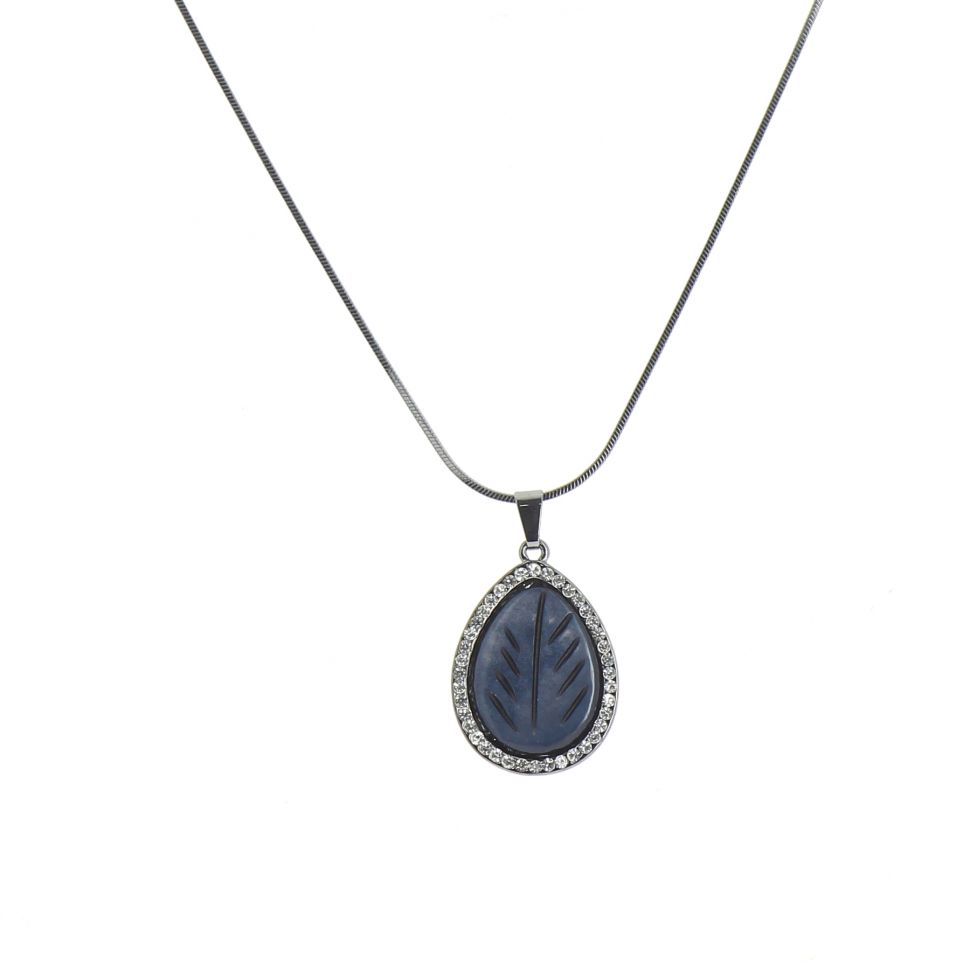 Collier fantaisie cristal NOELLA Argenté (Gris) - 9800-29592