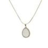 Fashion necklace crystal NOELLA Golden (White) - 9800-29593