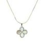 Collier femme, Coeur en strass, XS-2259 Golden (White) - 9801-29597