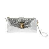 Glänzende Clutch-Bag Luna