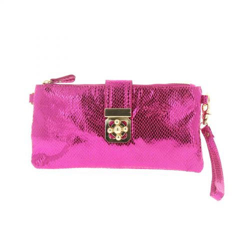 Glänzende Clutch-Bag Luna