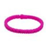 Bracelet silicone strass, 4257 Noir Fuchsia - 4258-29813