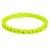 Bracelet silicone strass, 4257 Noir Jaune Fluo - 4258-29817