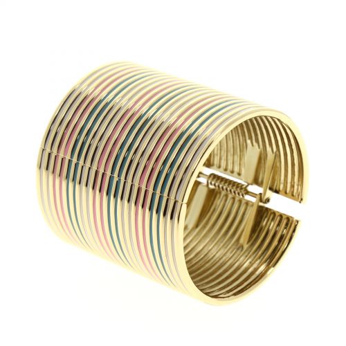Cuff bracelet Amandine Golden (Multicolor) - 9815-29841