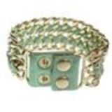 Bracelet similicuir chaines ALARA Vert - 7970-29853